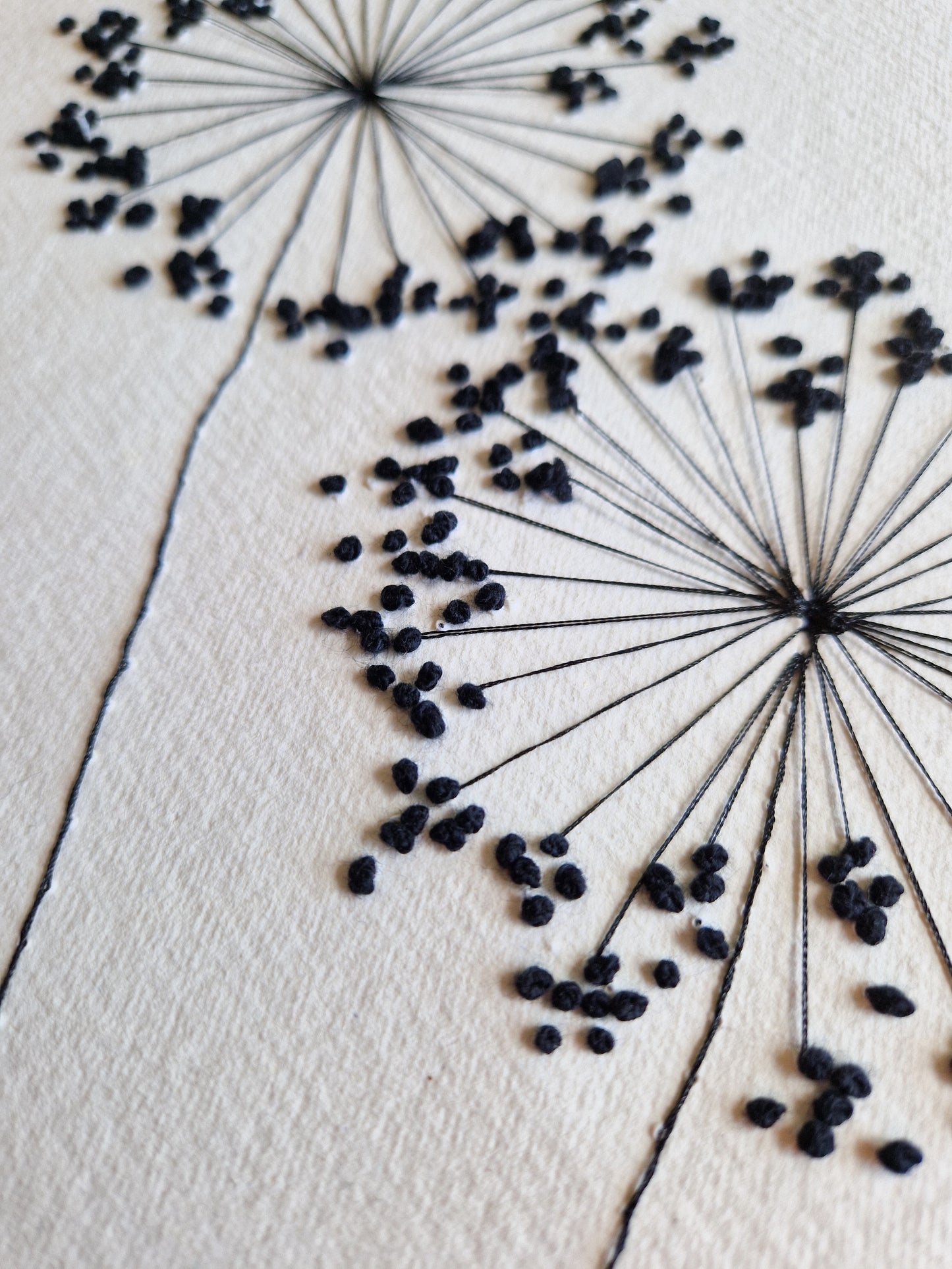 Allium Paper Embroidery