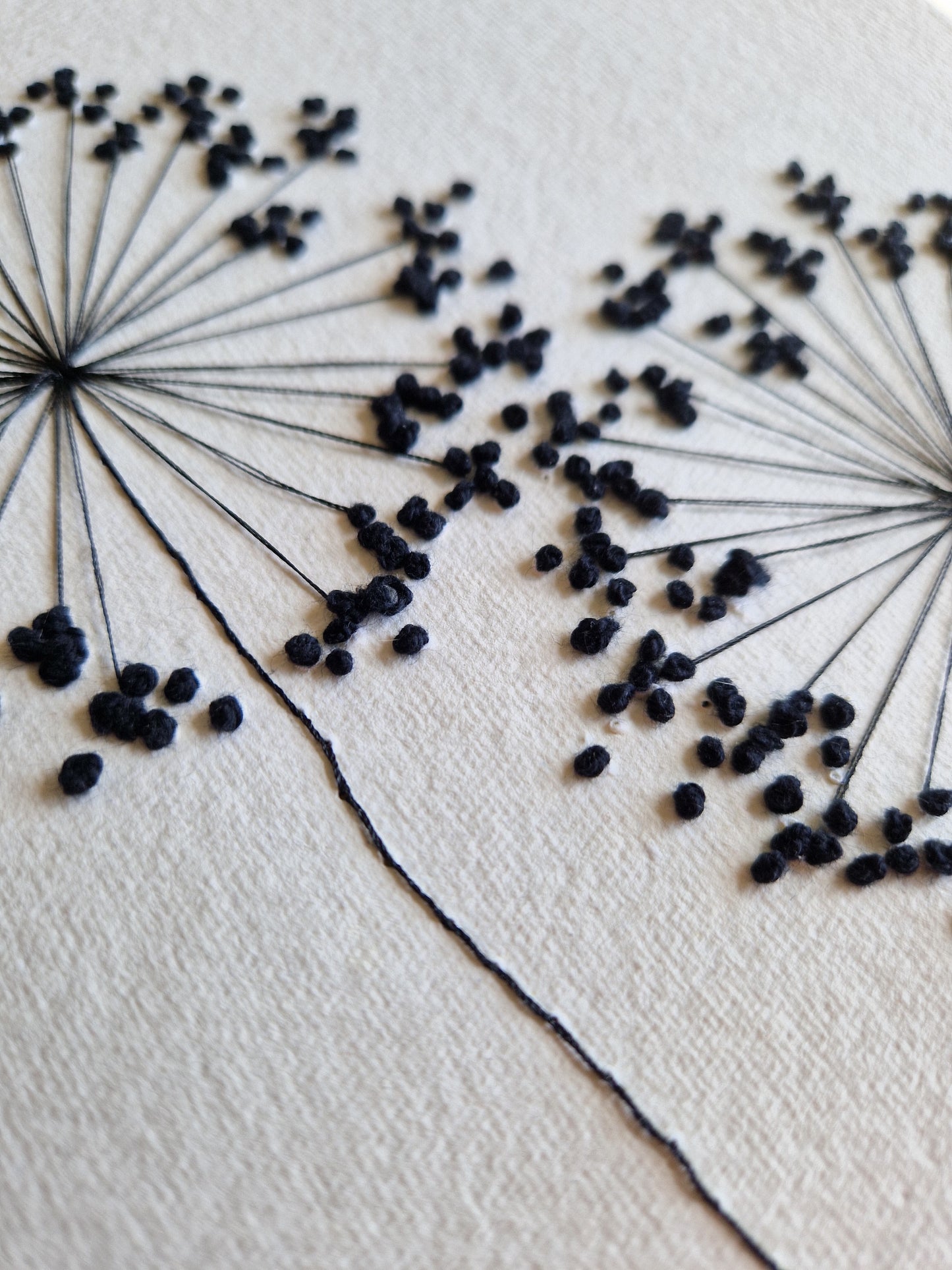 Allium Paper Embroidery