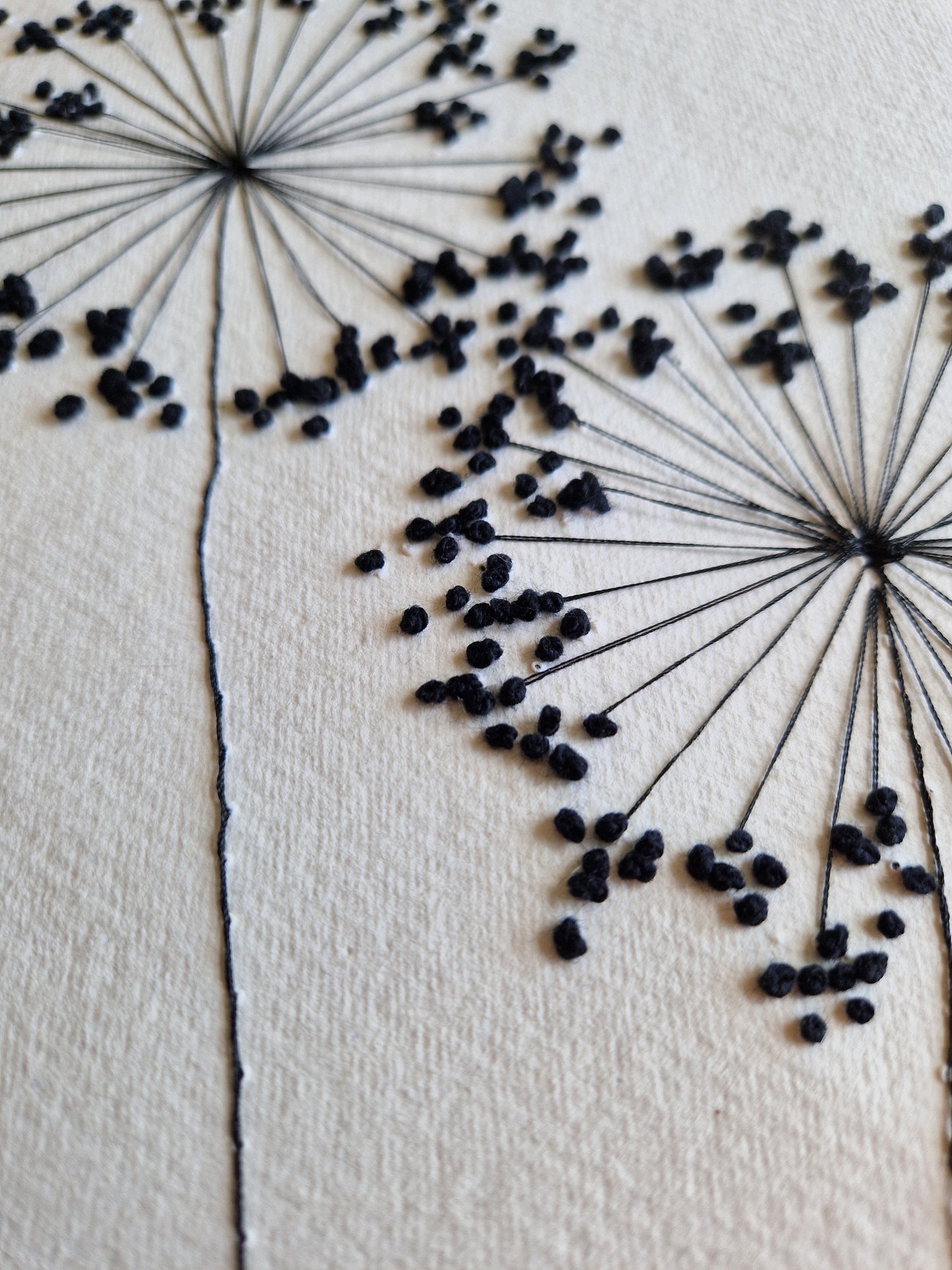 Allium Paper Embroidery