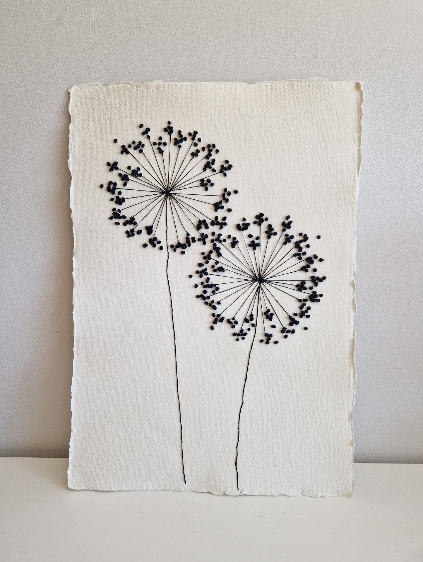 Allium Paper Embroidery