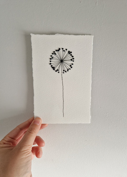 Dandelion Paper Embroidery